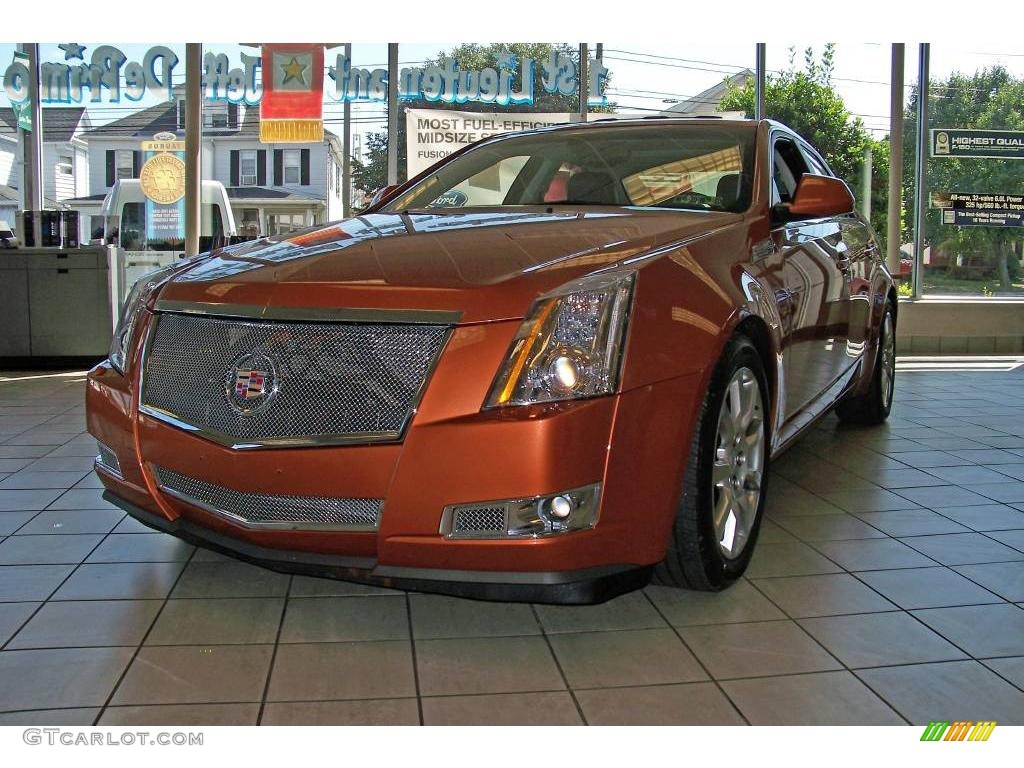 2008 CTS 4 AWD Hot Lava Edition Sedan - Hot Lava Orange / Ebony photo #2