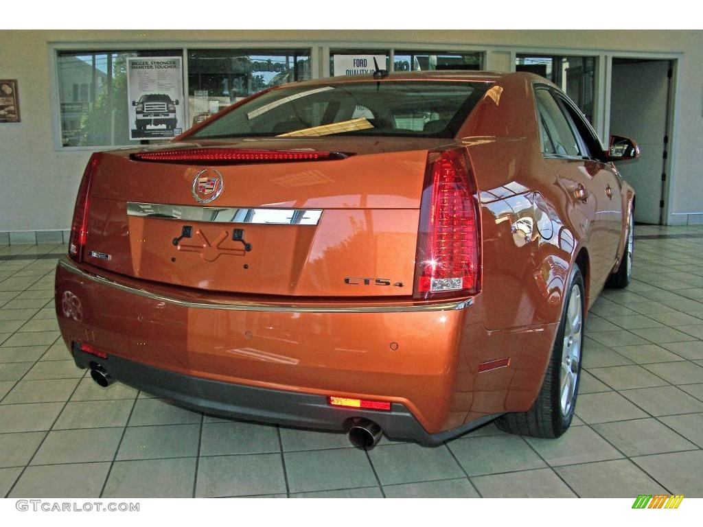 2008 CTS 4 AWD Hot Lava Edition Sedan - Hot Lava Orange / Ebony photo #8