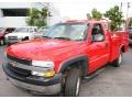 2002 Victory Red Chevrolet Silverado 2500 Regular Cab Chassis Utility  photo #1