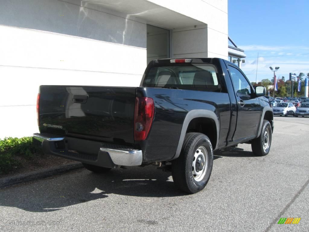 2006 Colorado Regular Cab 4x4 - Black / Very Dark Pewter photo #3