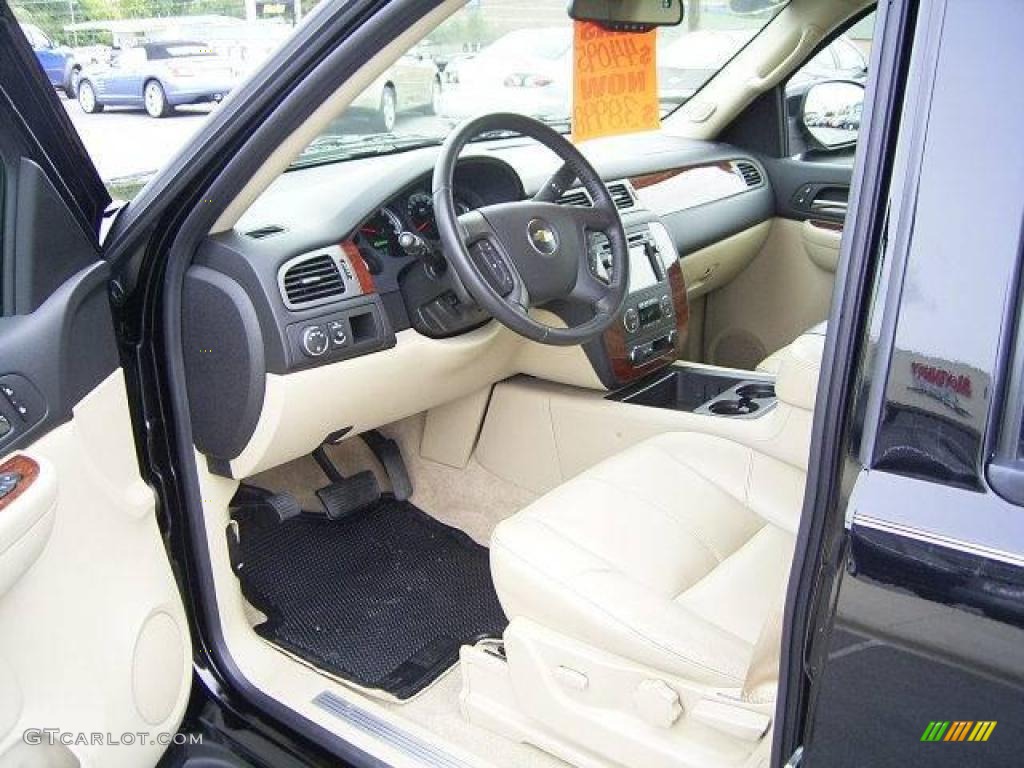 2008 Tahoe Hybrid - Black / Light Cashmere/Ebony photo #25