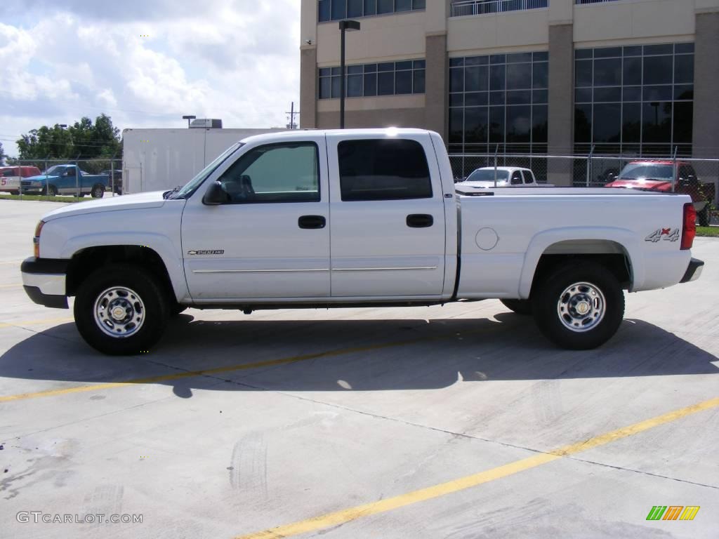 2003 Silverado 1500 LS Crew Cab 4x4 - Summit White / Tan photo #6