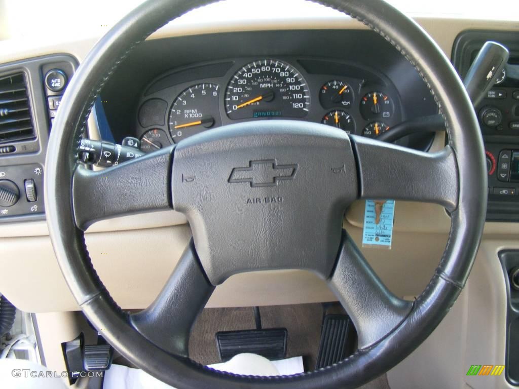 2003 Silverado 1500 LS Crew Cab 4x4 - Summit White / Tan photo #44