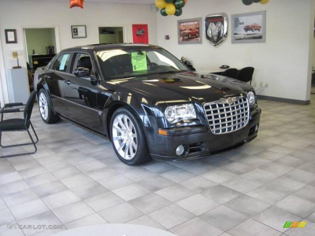 2005 300 C SRT-8 - Brilliant Black Crystal Pearl / Dark Slate Gray/Light Graystone photo #3