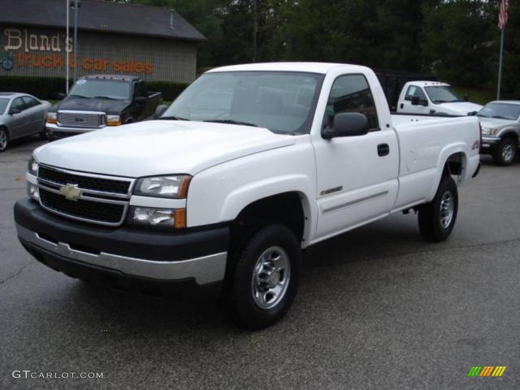 2007 Silverado 2500HD Classic Work Truck Regular Cab 4x4 - Summit White / Ebony photo #1