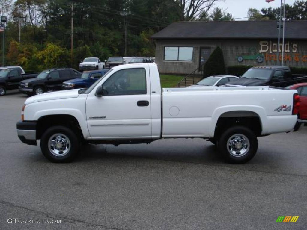 2007 Silverado 2500HD Classic Work Truck Regular Cab 4x4 - Summit White / Ebony photo #2