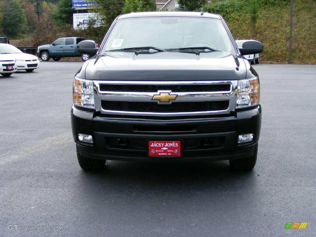 2009 Silverado 1500 LTZ Crew Cab 4x4 - Black / Light Cashmere photo #3