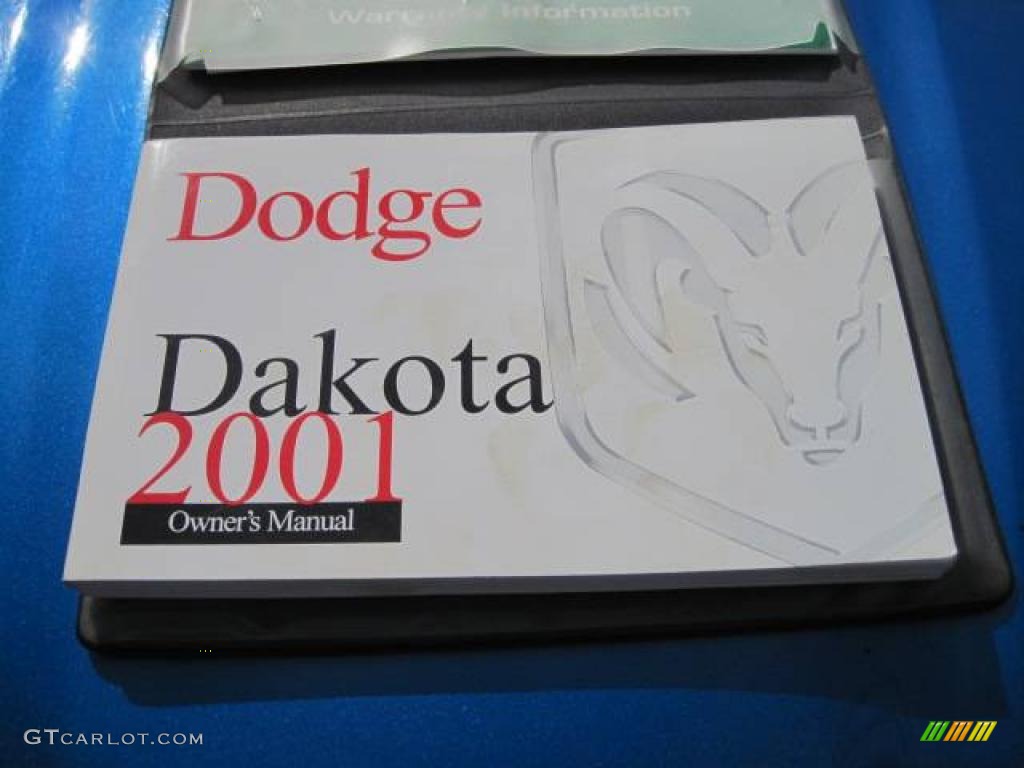2001 Dakota Sport Regular Cab 4x4 - Intense Blue Pearl / Dark Slate Gray photo #24