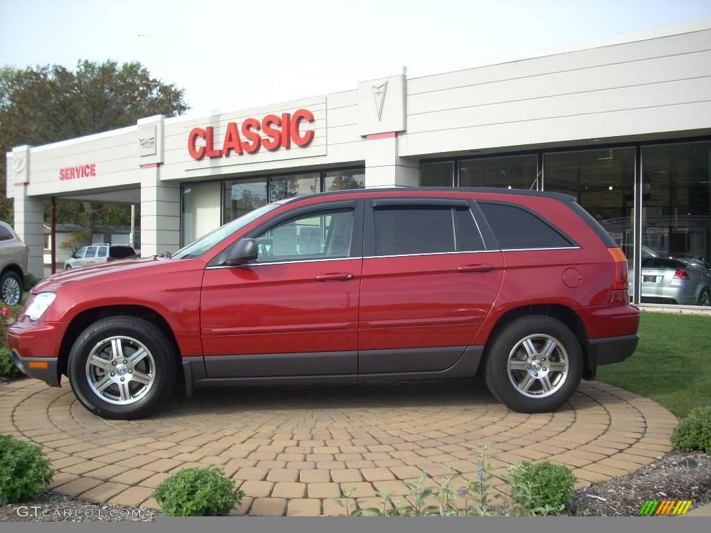 2008 Pacifica Touring AWD - Inferno Red Crystal Pearlcoat / Pastel Slate Gray photo #1