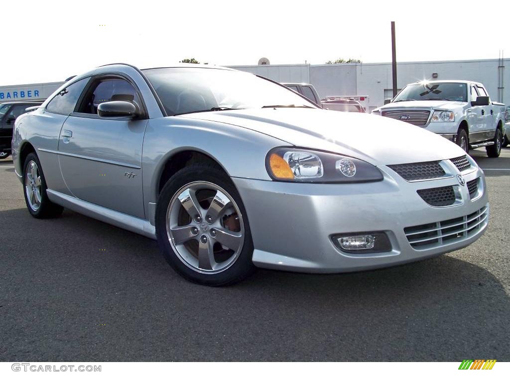 2004 Stratus R/T Coupe - Ice Silver Pearlcoat / Black photo #24