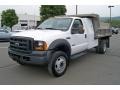 Oxford White - F450 Super Duty XL Regular Cab Chassis Dump Truck Photo No. 1
