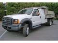 Oxford White - F450 Super Duty XL Regular Cab Chassis Dump Truck Photo No. 2