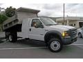 Oxford White - F450 Super Duty XL Regular Cab Chassis Dump Truck Photo No. 29