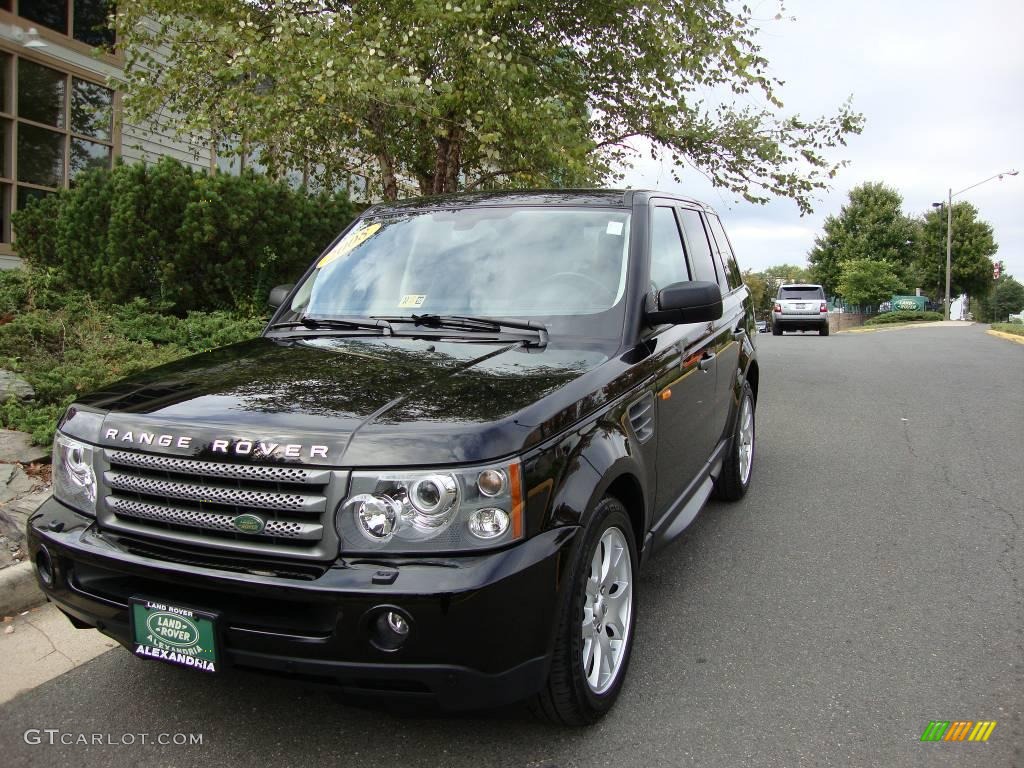 2008 Range Rover Sport HSE - Santorini Black / Ebony Black photo #1