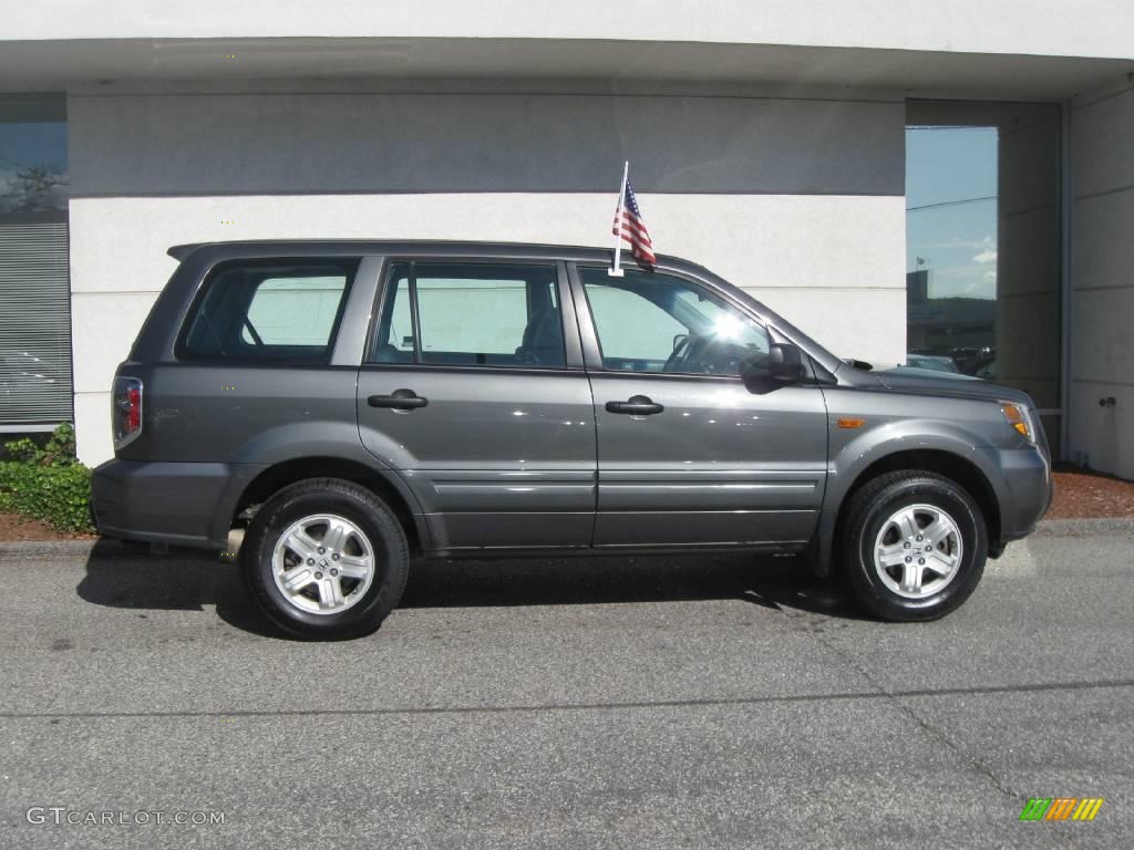 2007 Pilot LX 4WD - Nimbus Gray Metallic / Gray photo #2