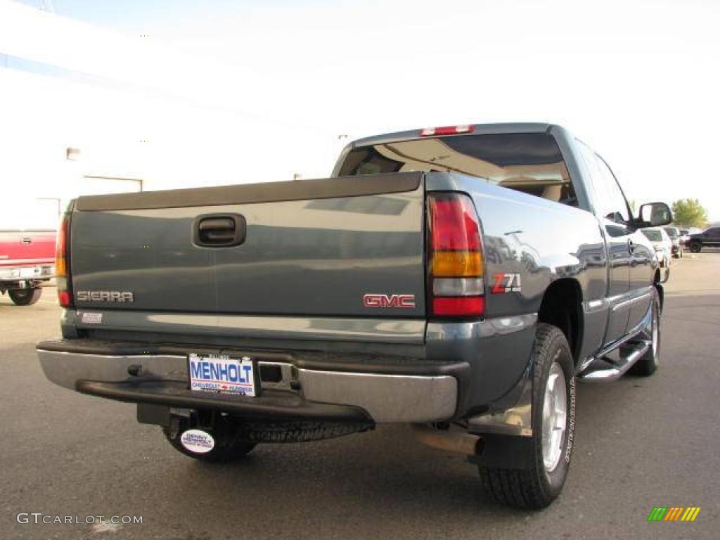 2006 Sierra 1500 SLE Extended Cab 4x4 - Stealth Gray Metallic / Dark Pewter photo #6