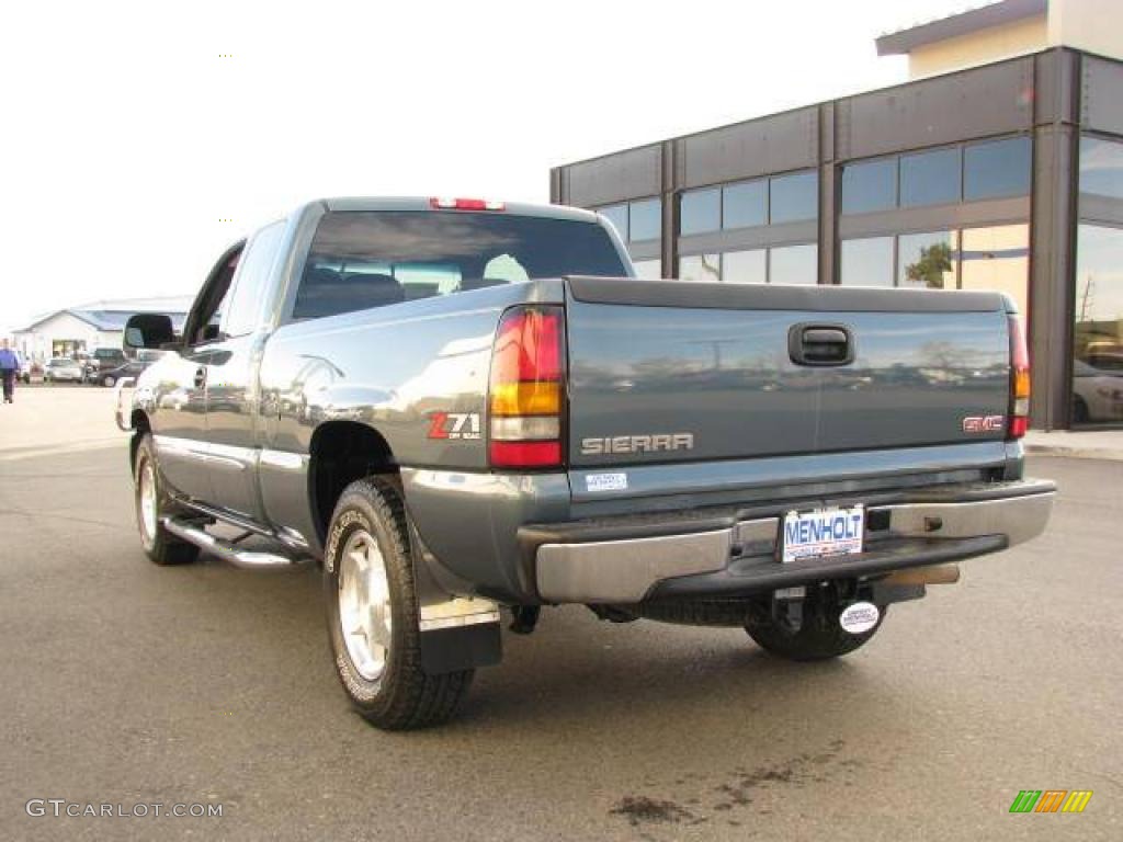 2006 Sierra 1500 SLE Extended Cab 4x4 - Stealth Gray Metallic / Dark Pewter photo #7