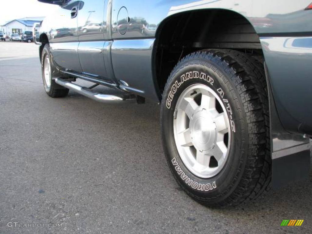 2006 Sierra 1500 SLE Extended Cab 4x4 - Stealth Gray Metallic / Dark Pewter photo #8