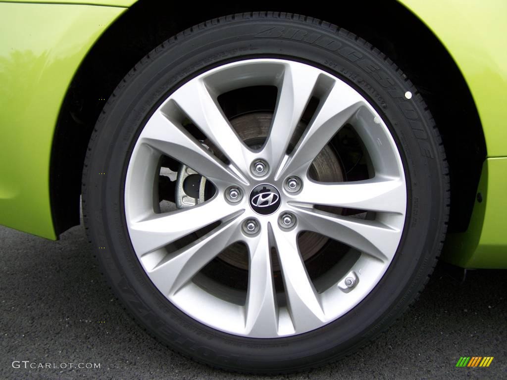 2010 Genesis Coupe 2.0T Premium - Lime Rock Green / Black photo #8