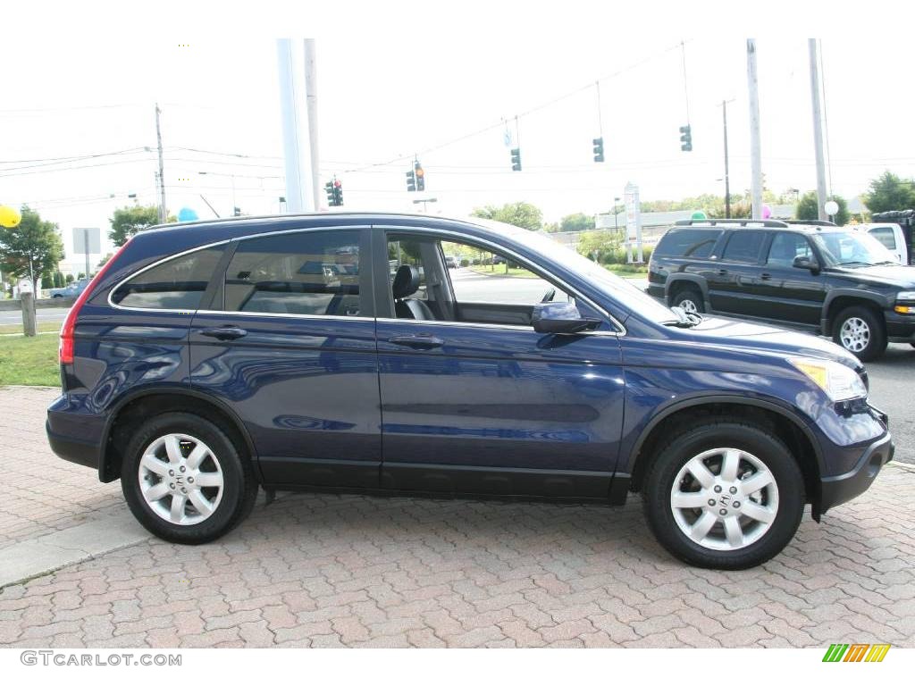 2008 CR-V EX-L 4WD - Royal Blue Pearl / Black photo #4