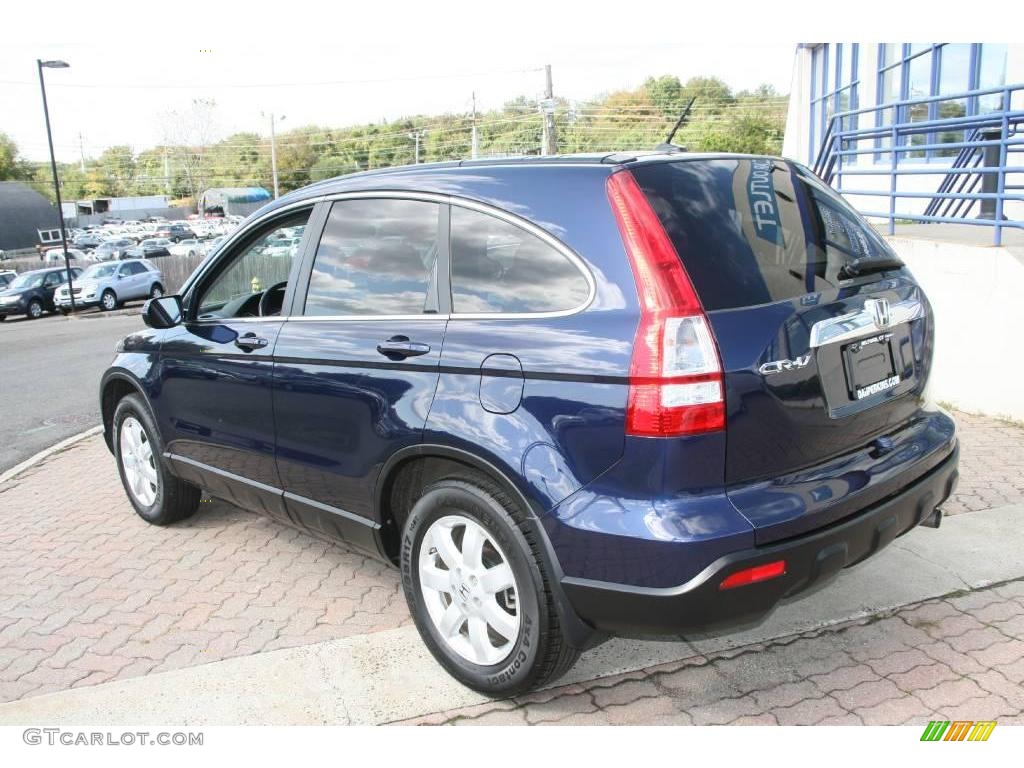 2008 CR-V EX-L 4WD - Royal Blue Pearl / Black photo #8