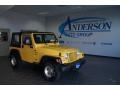 2001 Solar Yellow Jeep Wrangler Sport 4x4  photo #1