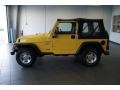 2001 Solar Yellow Jeep Wrangler Sport 4x4  photo #4