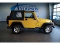 2001 Solar Yellow Jeep Wrangler Sport 4x4  photo #8