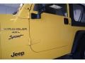 2001 Solar Yellow Jeep Wrangler Sport 4x4  photo #23
