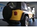2001 Solar Yellow Jeep Wrangler Sport 4x4  photo #26