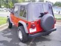 2005 Flame Red Jeep Wrangler SE 4x4  photo #2