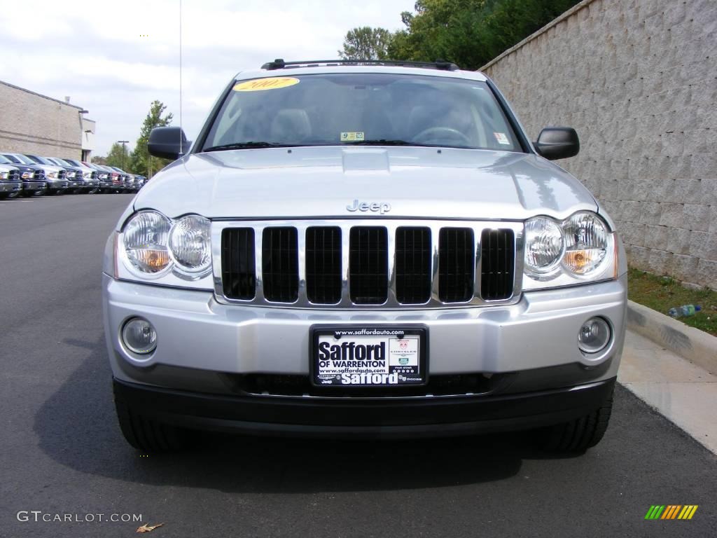 2007 Grand Cherokee Limited 4x4 - Bright Silver Metallic / Medium Slate Gray photo #2