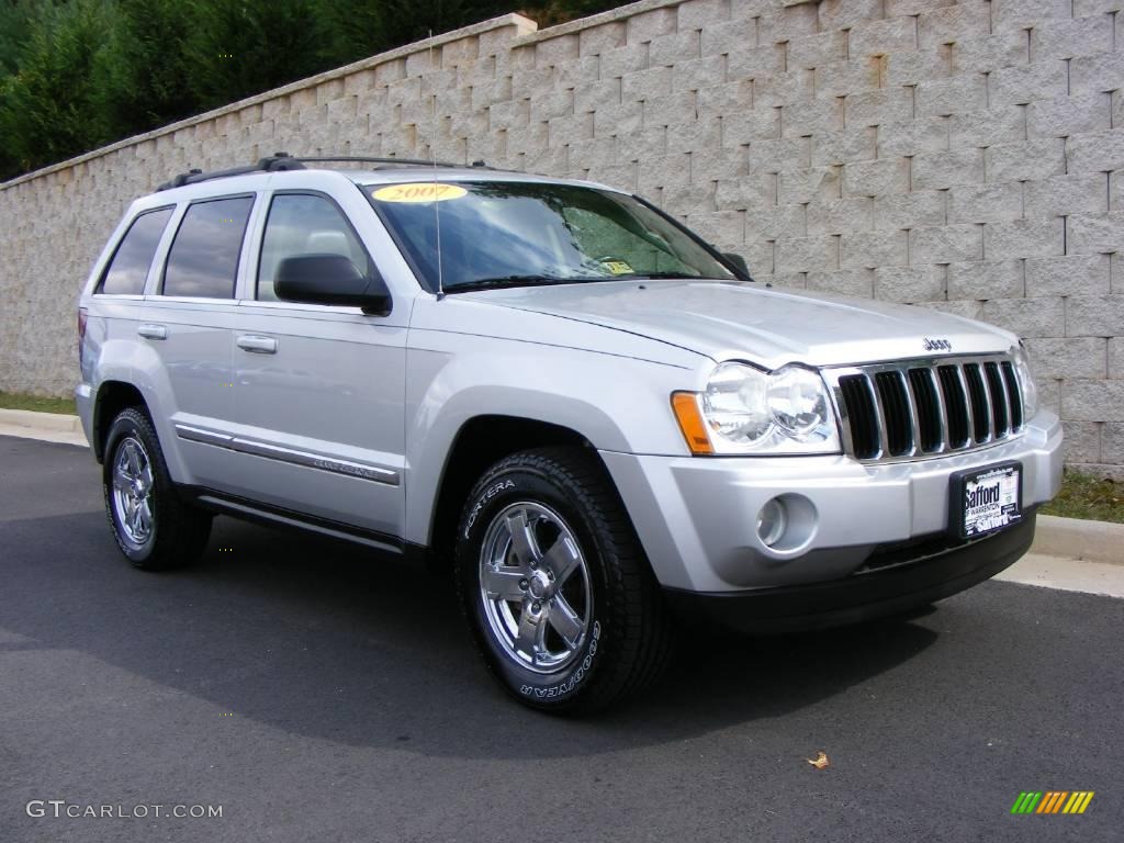 2007 Grand Cherokee Limited 4x4 - Bright Silver Metallic / Medium Slate Gray photo #3