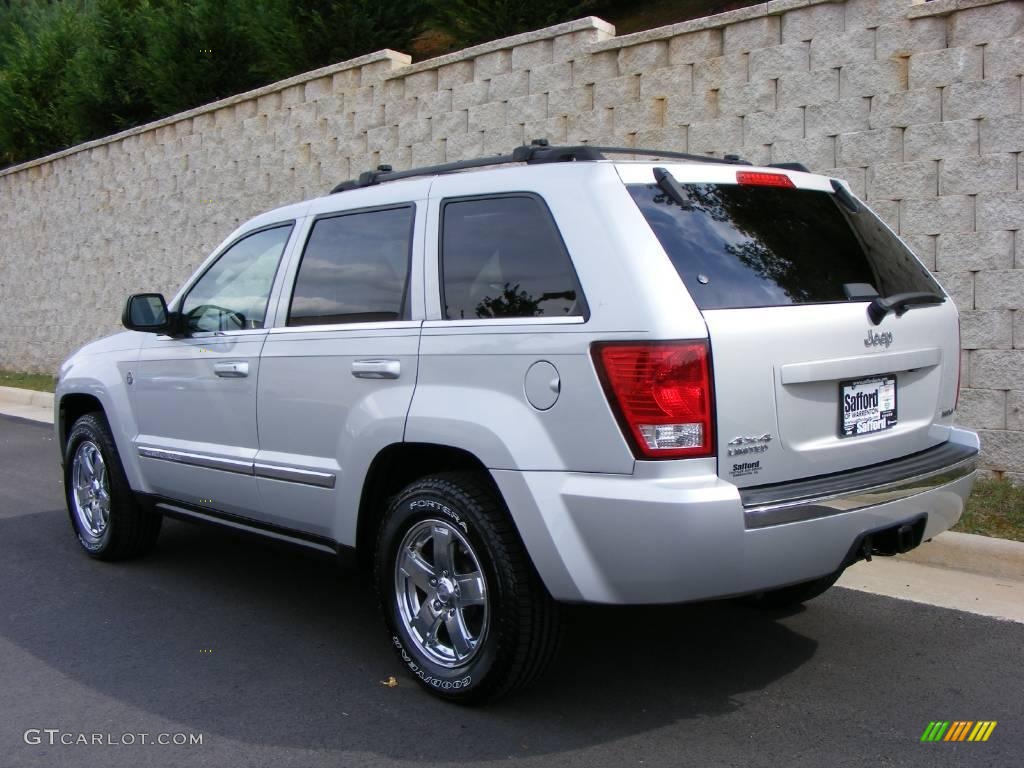 2007 Grand Cherokee Limited 4x4 - Bright Silver Metallic / Medium Slate Gray photo #7