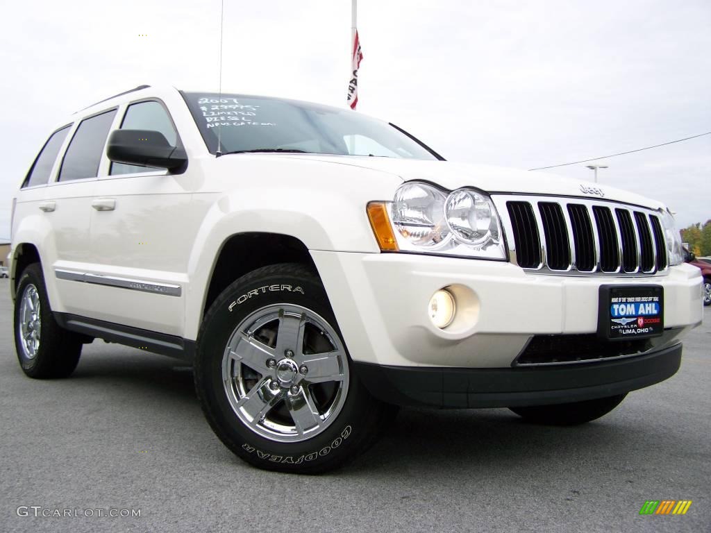 2007 Stone White Jeep Grand Cherokee Limited Crd 4x4
