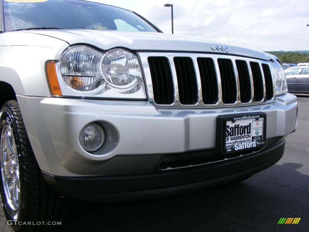 2007 Grand Cherokee Limited 4x4 - Bright Silver Metallic / Medium Slate Gray photo #44