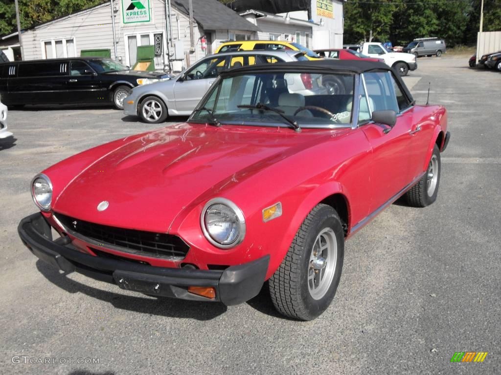 1968 124 Spider Convertible - Red / Grey photo #2