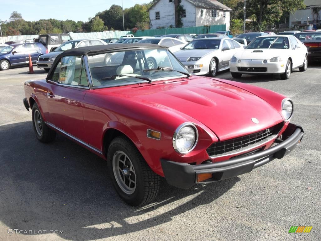1968 124 Spider Convertible - Red / Grey photo #3