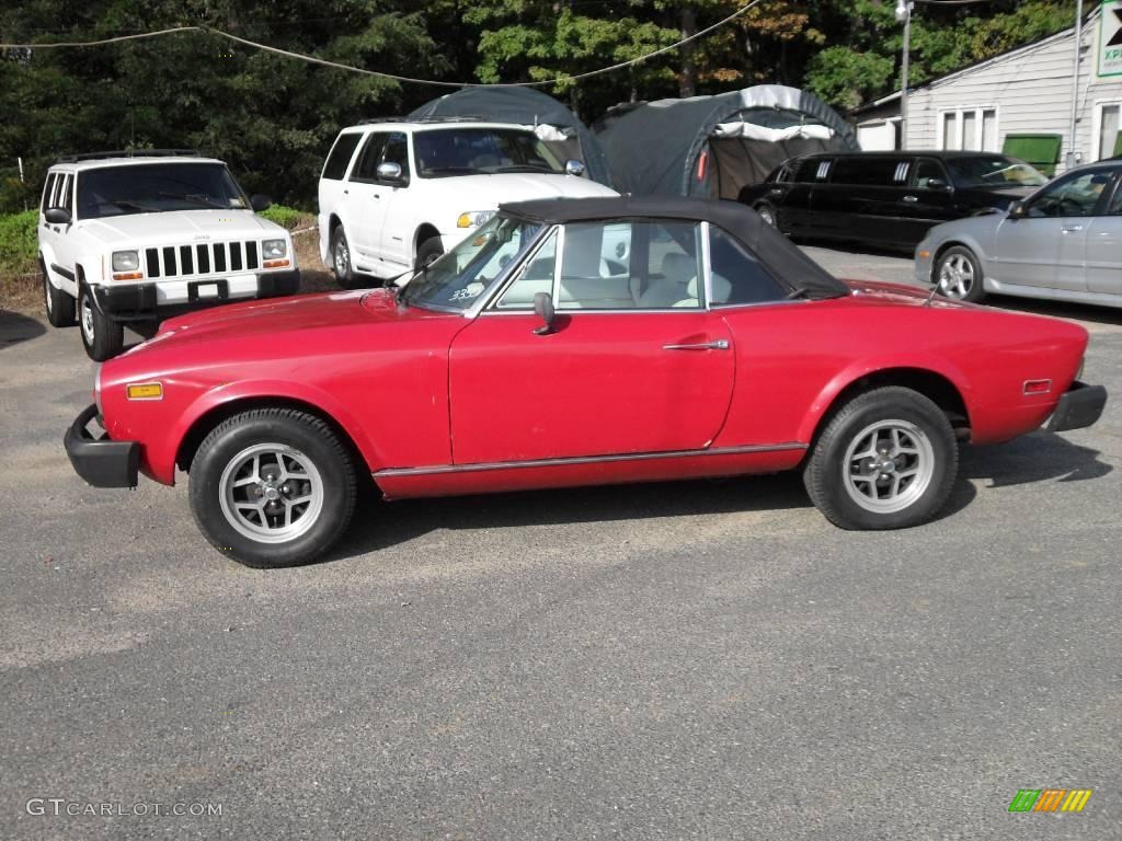 1968 124 Spider Convertible - Red / Grey photo #8