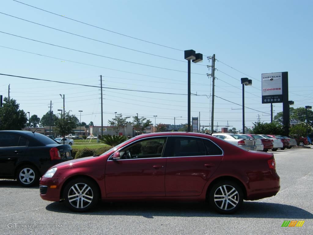 2006 Jetta TDI Sedan - Spice Red Metallic / Pure Beige photo #2