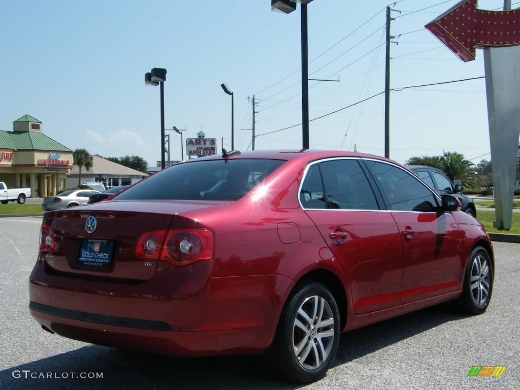 2006 Jetta TDI Sedan - Spice Red Metallic / Pure Beige photo #5