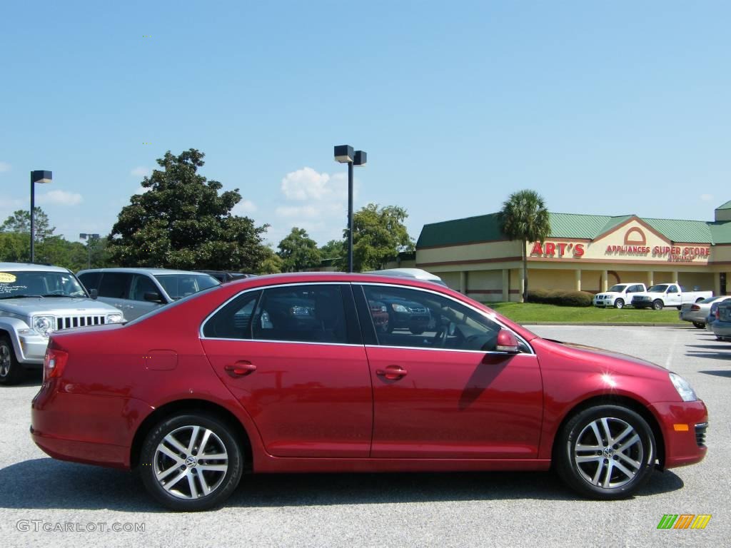 2006 Jetta TDI Sedan - Spice Red Metallic / Pure Beige photo #6