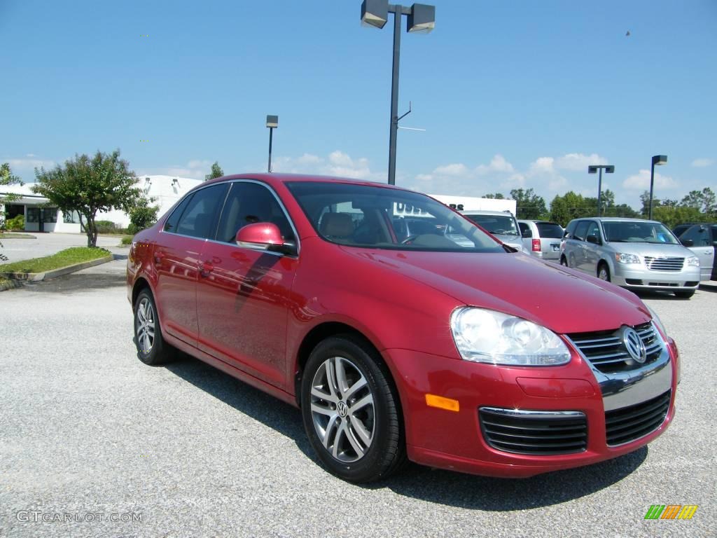 2006 Jetta TDI Sedan - Spice Red Metallic / Pure Beige photo #7