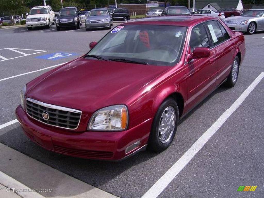 2004 DeVille Sedan - Crimson Red Pearl / Shale photo #1