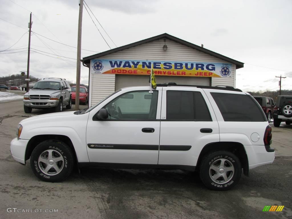 2004 TrailBlazer LS 4x4 - Summit White / Medium Pewter photo #1