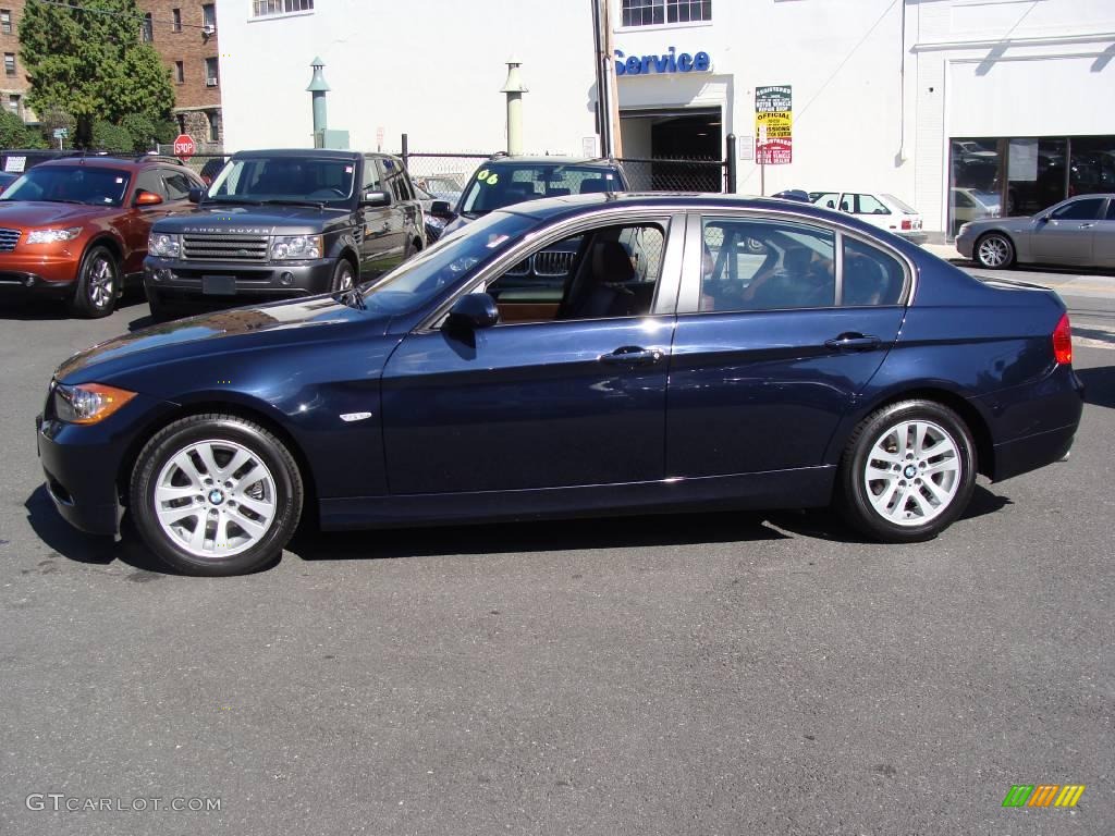 2007 3 Series 328xi Sedan - Monaco Blue Metallic / Terra/Black Dakota Leather photo #4