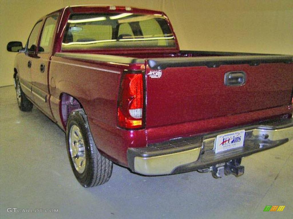 2005 Silverado 1500 LS Crew Cab - Sport Red Metallic / Dark Charcoal photo #3