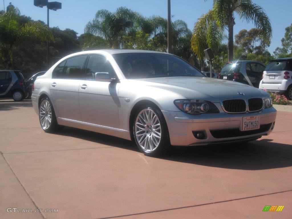 2007 7 Series 750Li Sedan - Titanium Silver Metallic / Flannel Grey photo #3