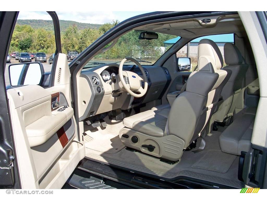 2005 F150 Lariat SuperCab 4x4 - Dark Shadow Grey Metallic / Tan photo #11