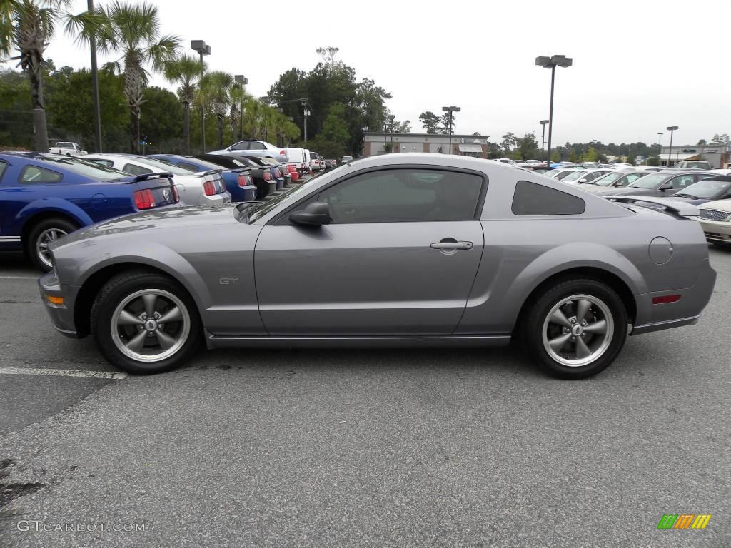 2006 Mustang GT Premium Coupe - Tungsten Grey Metallic / Light Parchment photo #2